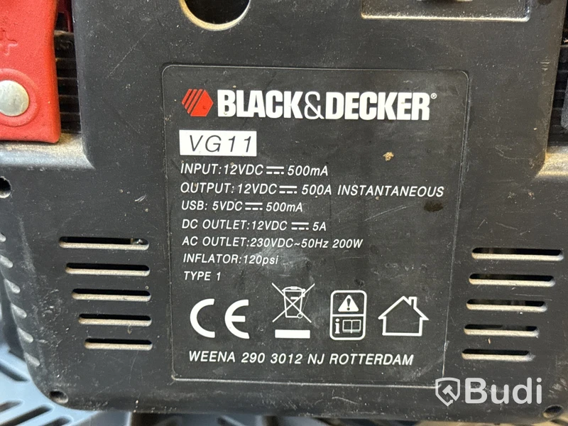 Batteribooster & laddare Ctek MXS 10 & Black&Decker