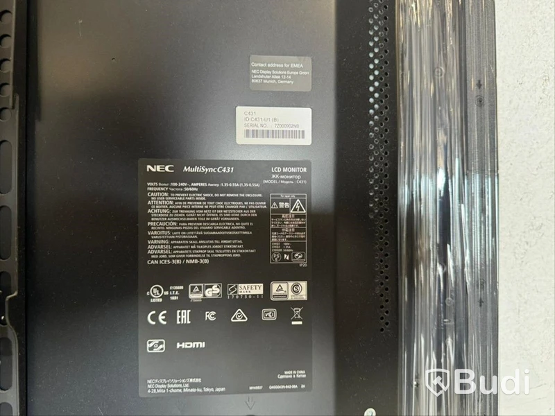 2 st 43" monitorer Nec MultiSync C431 & mini-PC  Lenovo ThinkCentre M93p - Avtal A9496076