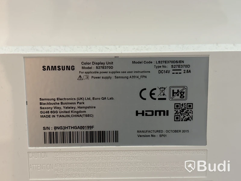 2 st 27” monitorer Samsung S270370D