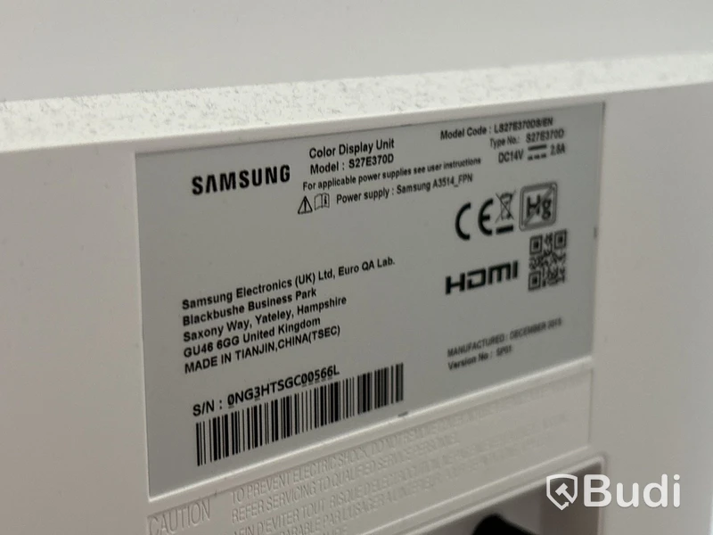 2 st 27” monitorer Samsung S270370D