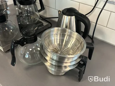 2 st kaffebryggare Coffee Queen, termosar & vattenkokare