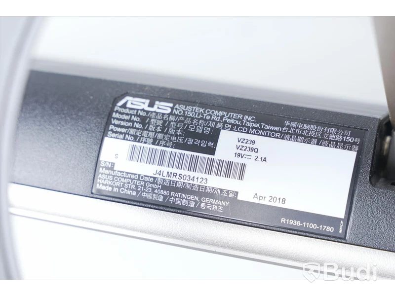 Datorskärm 23" - ASUS VZ239Q med ström- och HDMI-kabel