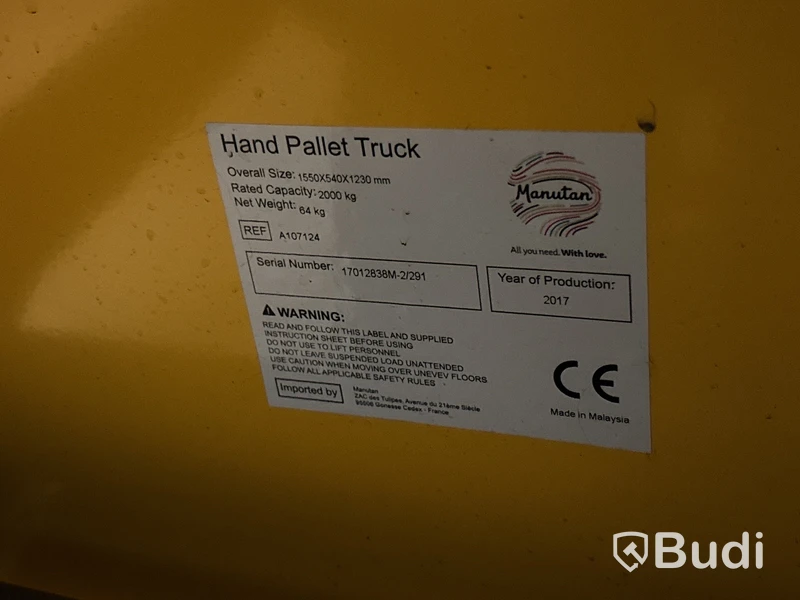 Palldragare Manutan 2000 kg