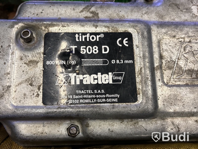 Lintalja Tractel Tirfor T508D med vajerspel & tillbehör