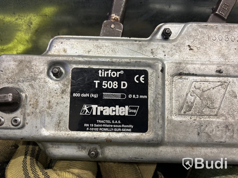 Lintalja Tractel Tirfor T508D med vajerspel & tillbehör