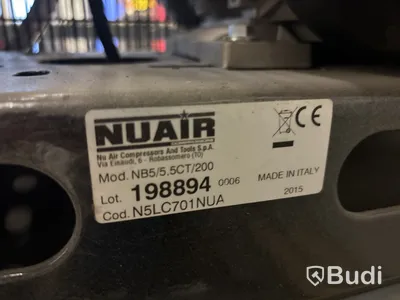 Kompressor Nuair 200 liter med luftvinda