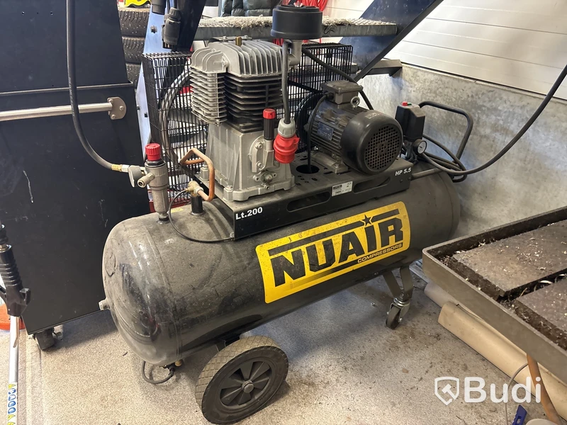 Kompressor Nuair 200 liter med luftvinda