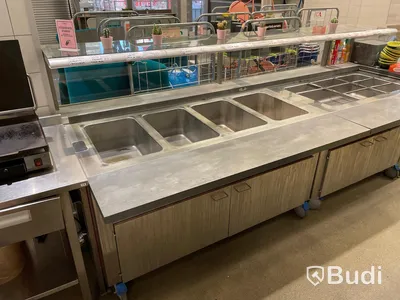 Buffevagn/serveringsvagn med värme