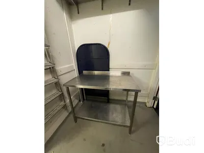 Avlastningsbord i rostfritt stål (Myhrvold)