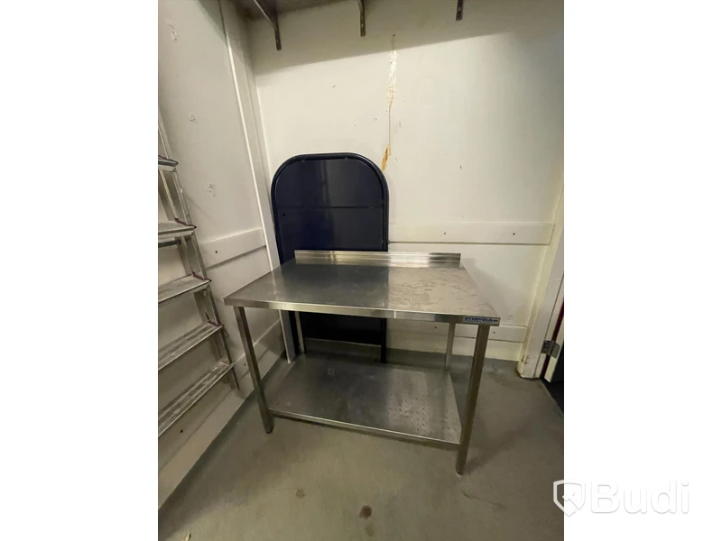 Avlastningsbord i rostfritt stål (Myhrvold)