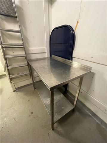 Avlastningsbord i rostfritt stål (Myhrvold)