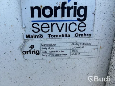 Kylsläp NORFRIG, WH4-38-125CFÖM -2017 | Öppningsbar sida | Carrier Vector 1959MT | FRC-klassad