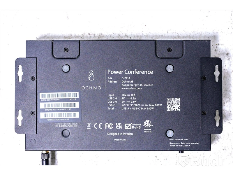 Utrustning för videokonferens - Ochno Power Conference O-PC-3. Nypris ca 20 000 kr.