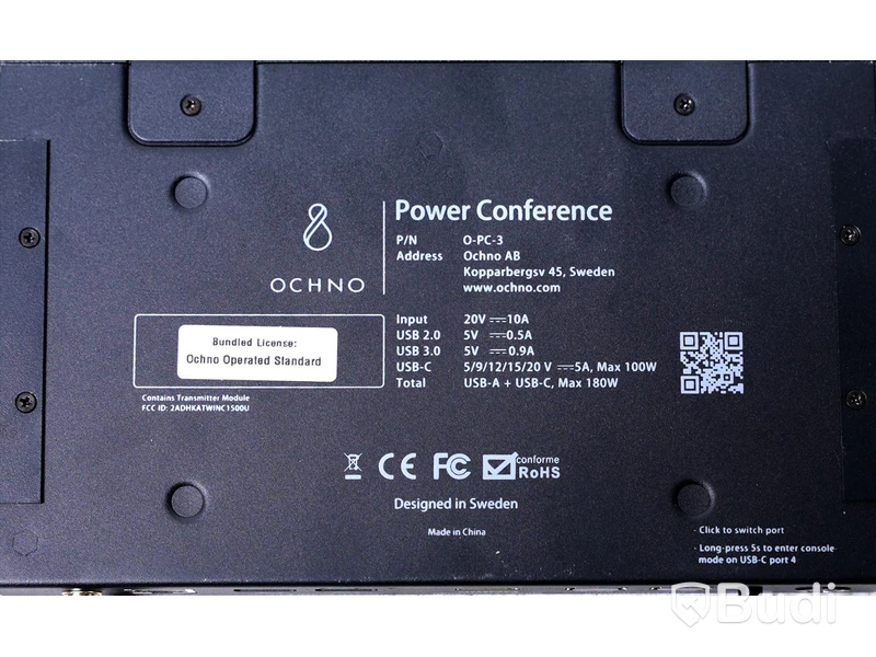 Utrustning för videokonferens - Ochno Power Conference O-PC-3. Nypris ca 20 000 kr.