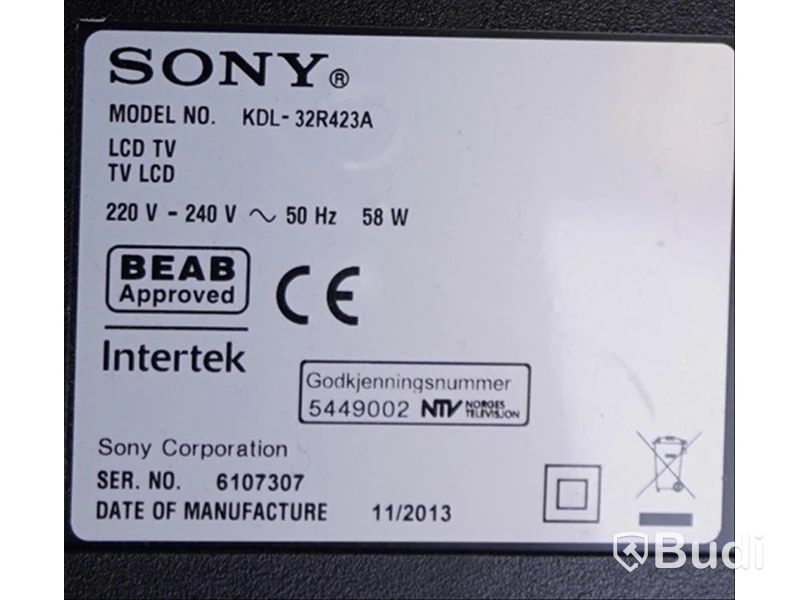 TV 32” SONY KDL-32R423A