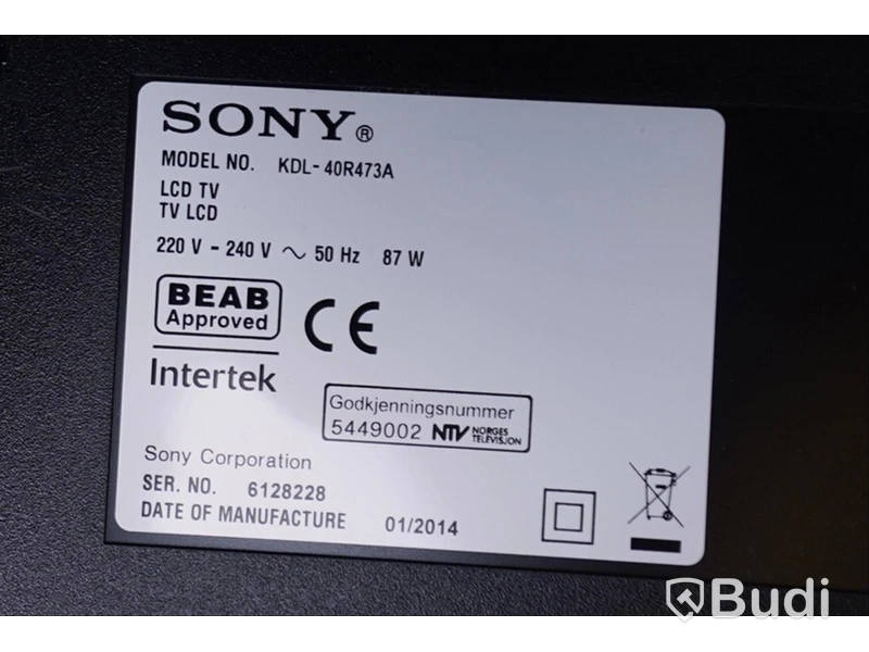 TV 42” SONY KDL-40R473A