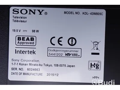 TV 43” SONY KDL-43W805C