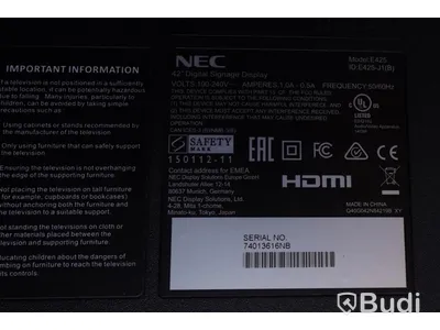 TV 42” NEC E425