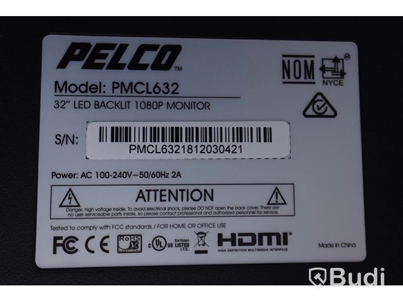 TV 32” PELCO PMCL632