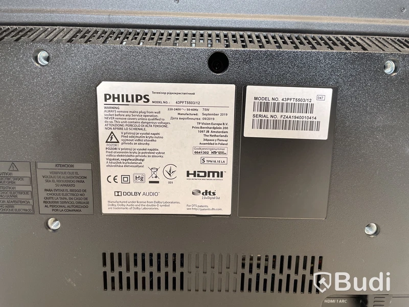 Tv, Phillips 5500 series, 43 tum.