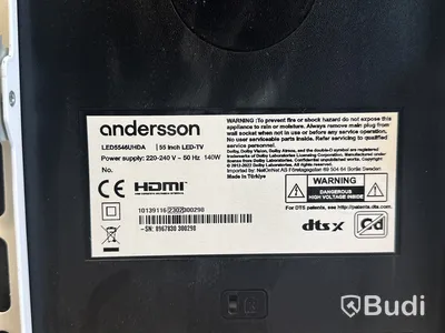 TV-skärm Andersson, LED5546UHDA, 55 tum 4K LED TV med Android OS och inbyggd Chromecast