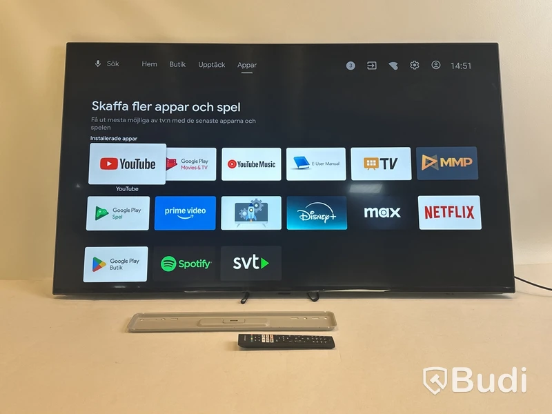 TV-skärm Andersson, LED5546UHDA, 55 tum 4K LED TV med Android OS och inbyggd Chromecast