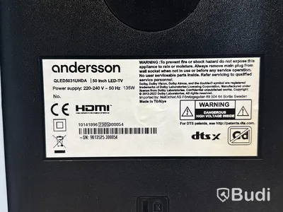 TV-skärm Andersson, QLED5031UHDA, 50 tum Smart 4K QLED-TV med Android 11 & HDR