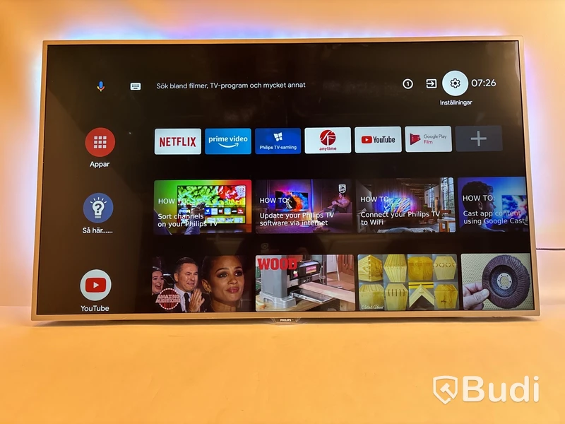 TV-skärm Phillips, 55PUS7272/12, 55 tum Slimmad LED-TV med 4K Ultra HD och Android TV