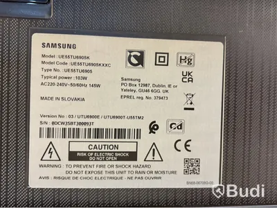 TV-skärm Samsung, UE55TU6905K, 55 tum 4K UHD-TV