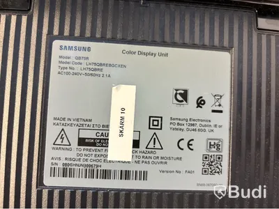 TV-skärm Samsung, QB75R, 75 tum 4K UHD-panel med rikt färgspektrum