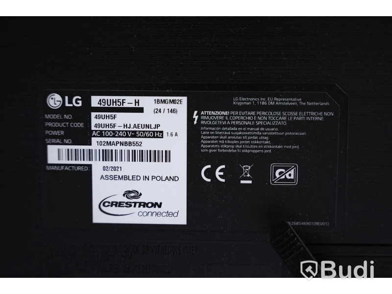 LG 49" UH5-F LED TV-skärm med väggfäste