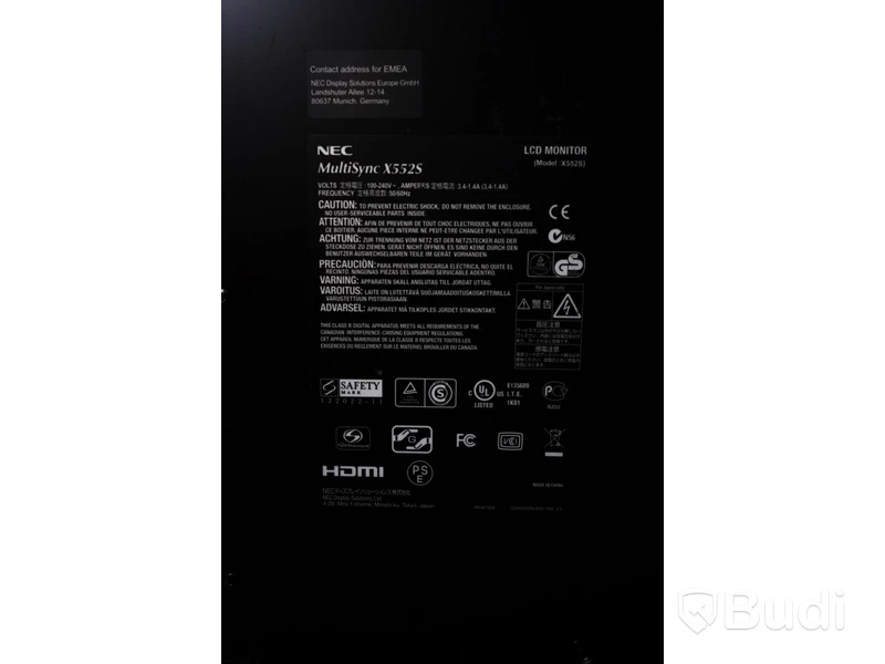 TV - NEC 55" LCD skärm Multisync X552S. Funktionstestad, bruksskick.