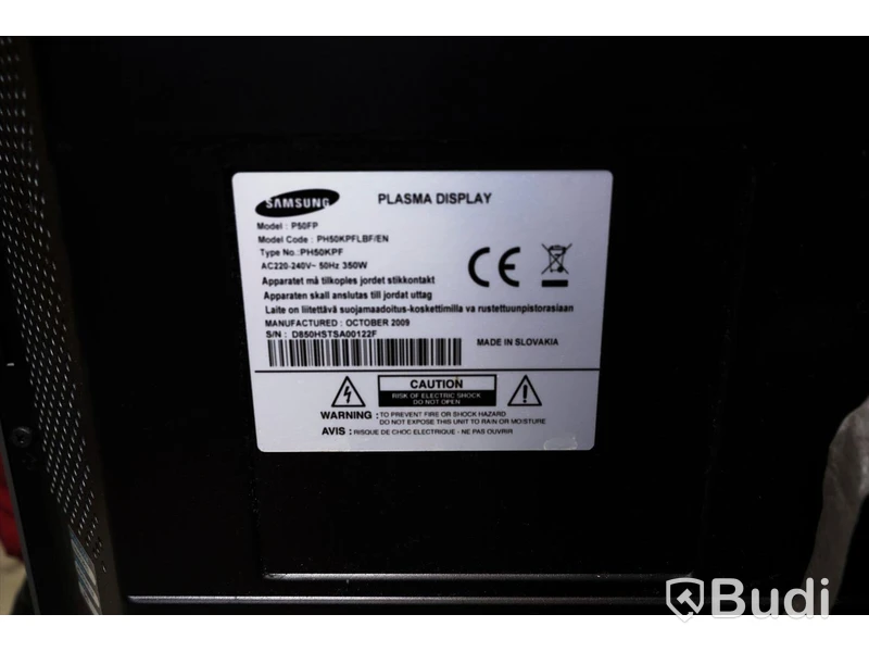 TV - Samsung 50" Plasma P50FP, funktionstestad, bruksskick
