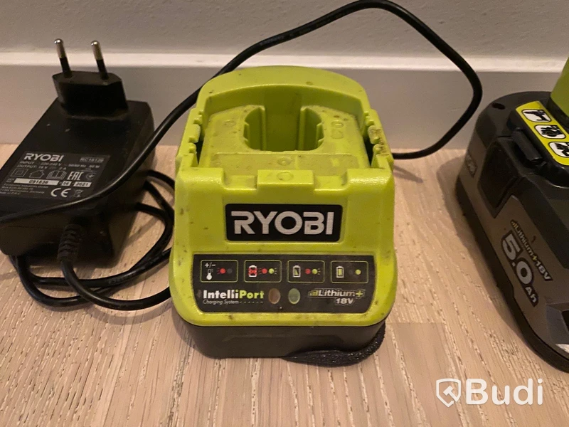 Laddare & batteri Ryobi 5.0 Ah