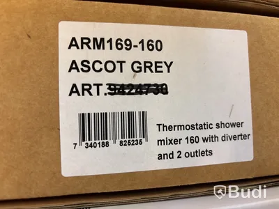 Duschblandare Tapwell, ARM169-160, ascot grey