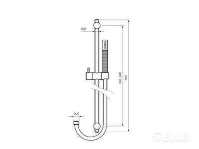 Duschset Tapwell, ZSAL300, ascot grey