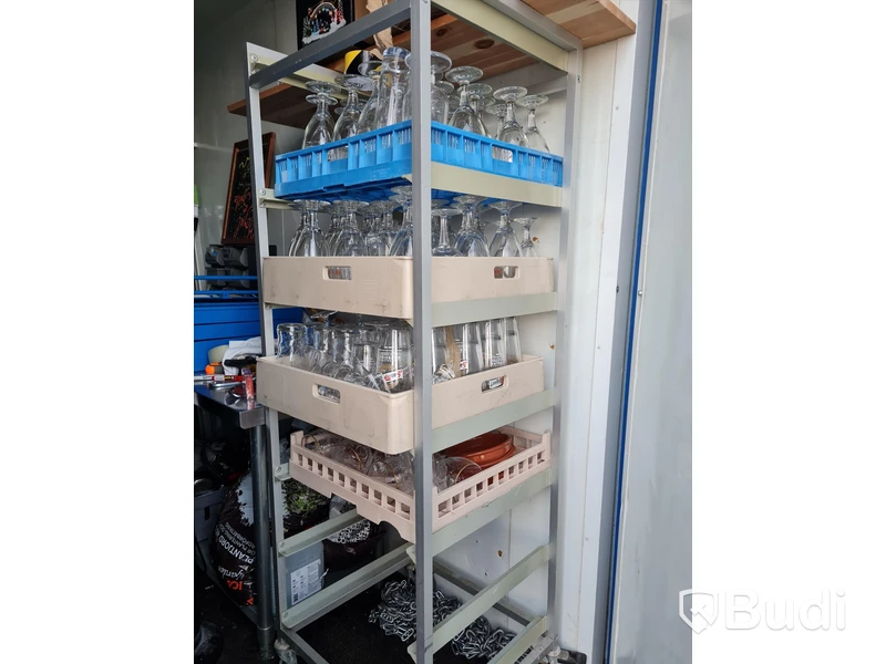 Rullvagn, diskvagn inklusive glas