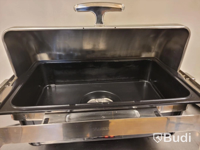 Elektrisk värmehållare roll top chafer Sunnex elite 3 st - rostfritt stål -2019
