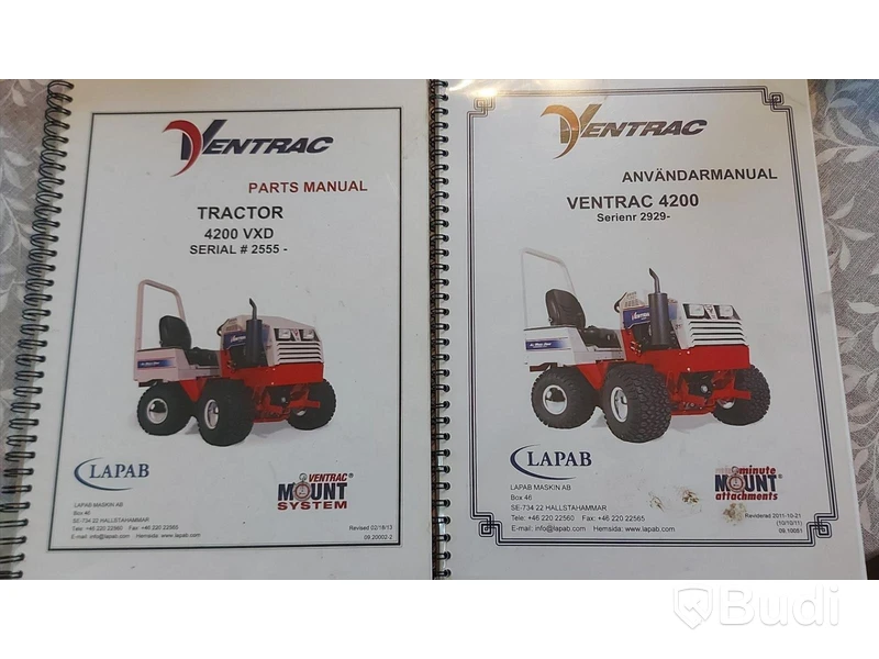 Redskapsbärare Ventrac 4200, 4-WD, -2011 med klippaggregat