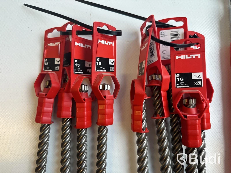 Parti Hammarborr Hilti i olika storlekar, Ord. pris inkl. moms: ca 14.400 kr