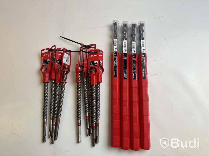 Parti Hammarborr Hilti i olika storlekar, Ord. pris inkl. moms: ca 14.400 kr