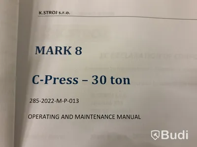 Hydraulisk takstolspress C-press Mark 8C