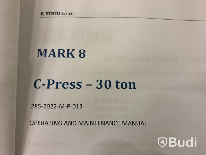 Hydraulisk takstolspress C-press Mark 8C