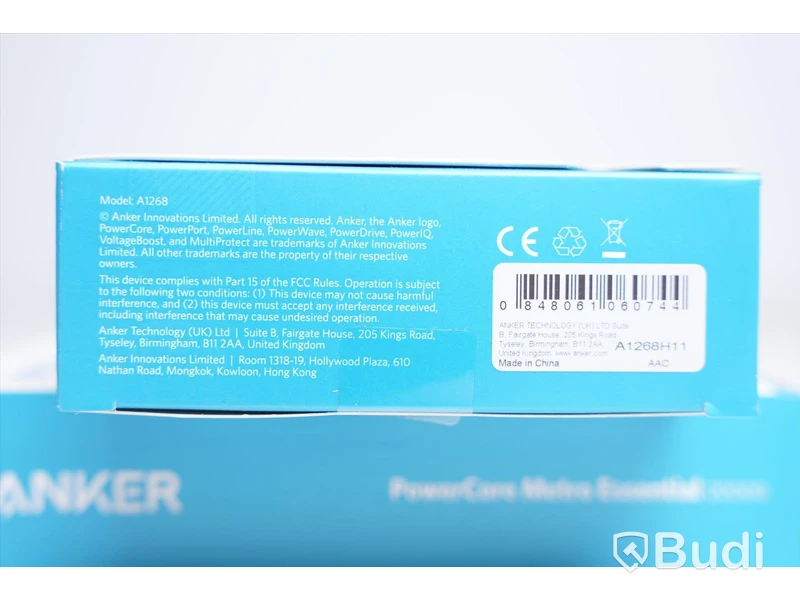 Power bank 2st - ANKER, PowerCore Metro Essential 20000. Ny, Obruten förpackning.