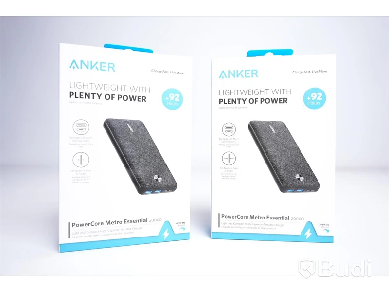 Power bank 2st - ANKER, PowerCore Metro Essential 20000. Ny, Obruten förpackning.
