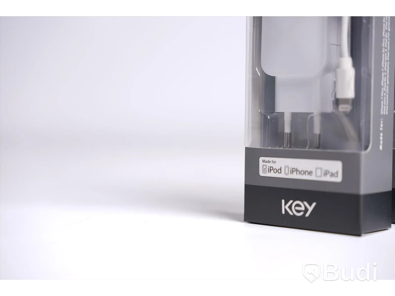 Mobilladdare 4st - Key, Wall Charger With Lightning Cable. Ny, Obruten förpackning.