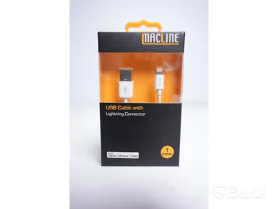 USB-kabel 3 st. - MACLINE, Lightning connector 1 m. Ny, Obruten förpackning.