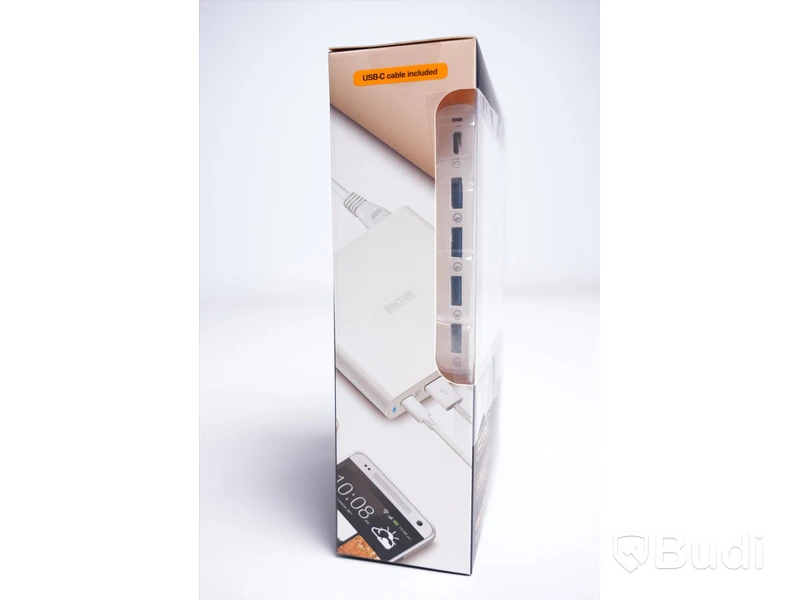 Laddare USB, MacLine Multicharger 80W 1xUSB-C och 1xUSB-A. Ny, Obruten förpackning.