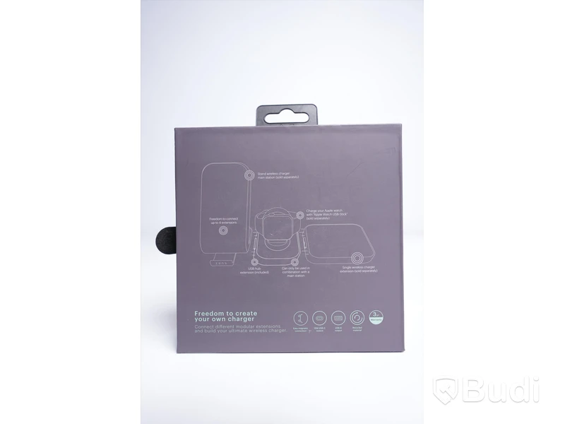 Trådlös modulladdare, 2 delar. - Zens,  USB hub-extension & Single wireless charger extension. Ny.