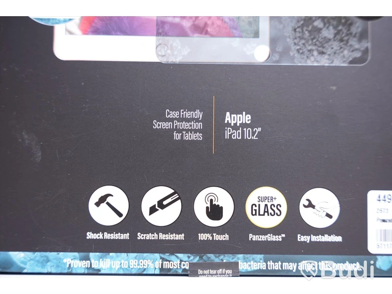 Skyddsglas ipad 3 st- Panzer Glass, Apple iPad 12,2. Ny, Obruten förpackning.